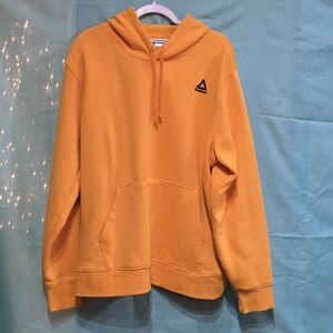 Reebok XL Yellow Hoodie Mens Fleece EUC